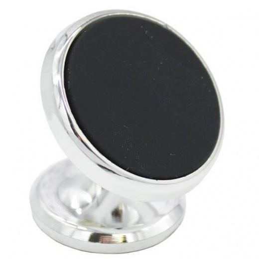 Автодержатель на шарнирной ножке магнитный серебристый &mdash; 