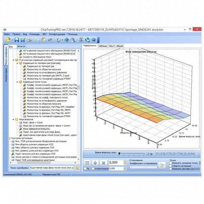 Дополнительный модуль ChipTuningPRO для чип-тюнинга автомобилей Hyundai и Kia, ЭБУ Continental (Siemens) SIM2K-241/242/245